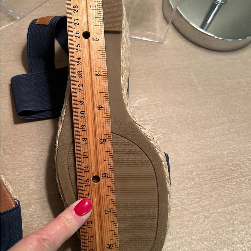 Tommy Bahama Women's Navy Espadrille Sandals - Picture 10 of 12